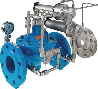 Limitation valve MBV with pressure reduction